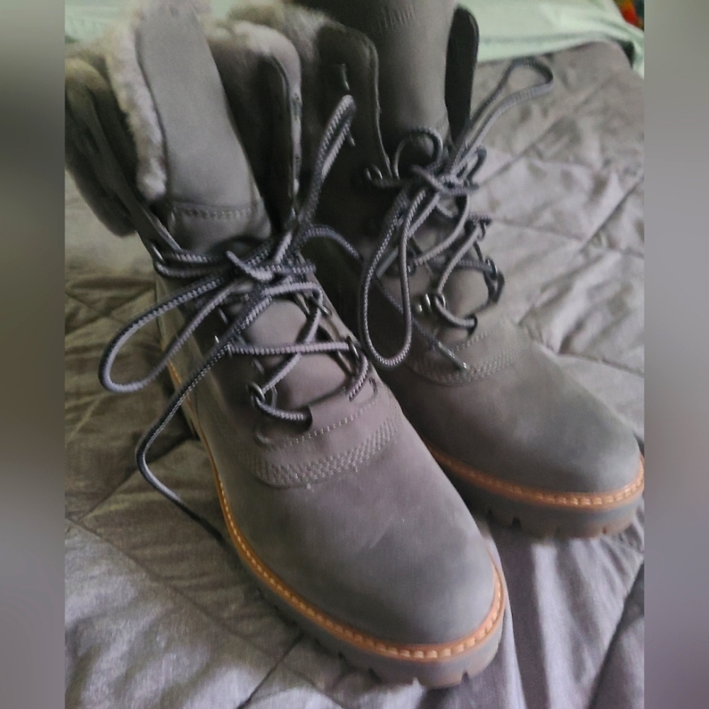 Timberland Women's Waterproof Combat Boots - Size 10